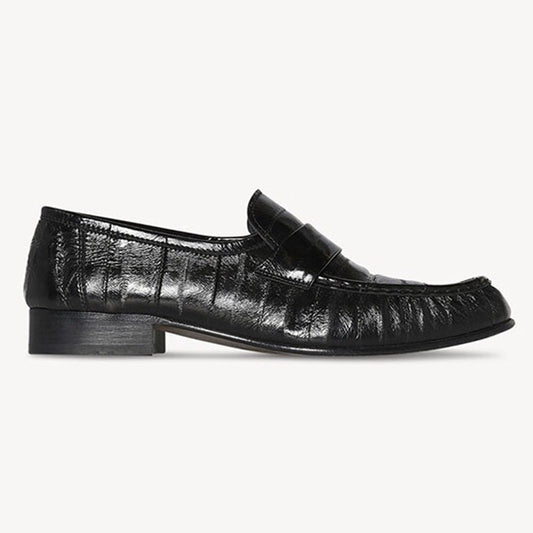 Eel Skin Loafers For Women