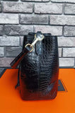 Crocodile Leather Bucket Bag