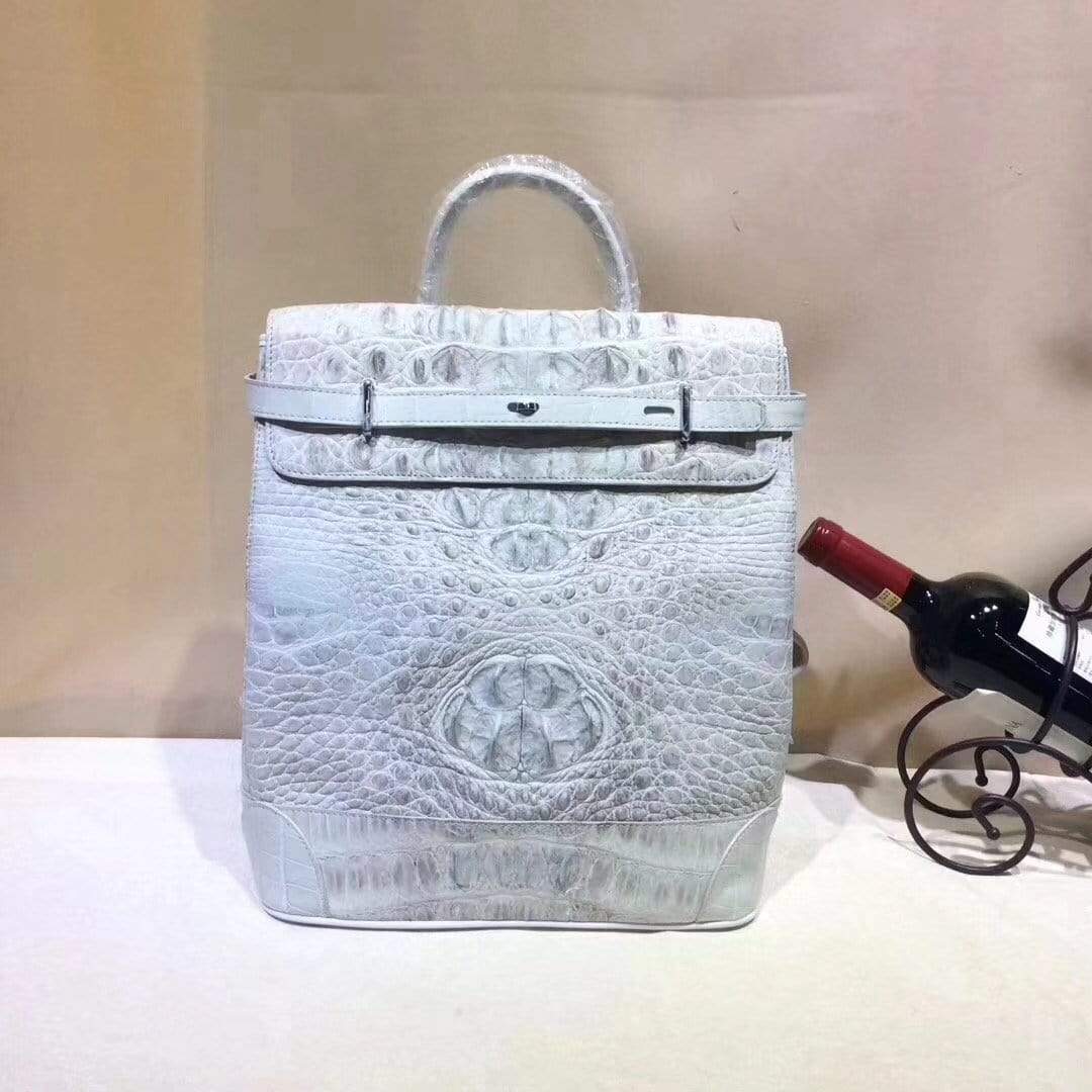 Crocodile Leather Backpack
