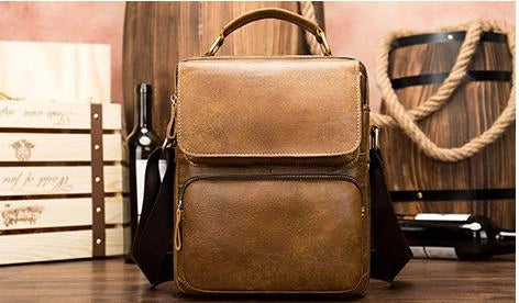 Men's Vintage Leather Handbag Rossie Viren