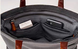 14 inch Imported Grainy Leather Laptop Briefcase Bag Classic Black