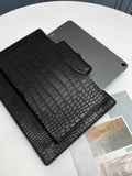 Genuine Crocodile Skin Leather Briefcase  Matt