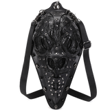 3D Backpack, Fashion 3D Studded Fashion Bird Mouth Shoulder Cross Body Bag, Chain Handle Bag