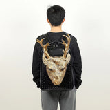 3D Bags Fashion Cow Head Studded Backpack