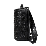 3D Backpack, Fashion 3D Double Hovering Dragon ,Cylinder Backack