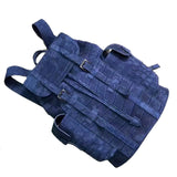 Blue Frosted Crocodile Leather Backpack