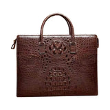 Classic Genuine Crocodile Leather Briefcase Computer Bag,Crocodile Business Bag For Men