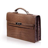 Crocodile  Leather Briefcase For Men
