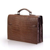 Crocodile  Leather Briefcase For Men