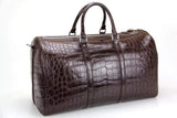 Crocodile Belly Leather Super Medium Travel Duffel Bag