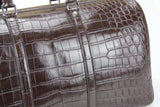 Crocodile Belly Leather Super Medium Travel Duffel Bag
