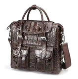 Crocodile Briefcase Shoulder Cross-body  Business Bag for Men  |  Rossieviren