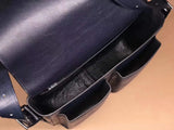Crocodile Garment Leather Medium Messenger Bag,Very Soft