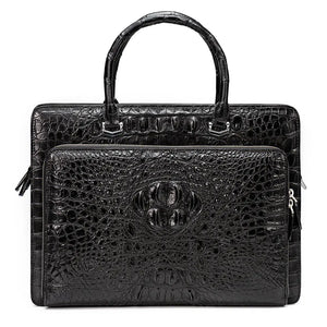 Crocodile Leather Briefcase Laptop Computer Handbag