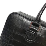 Crocodile Leather Briefcase,Large Crocodile Leather Business Bag