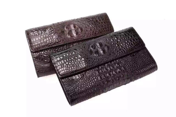 Crocodile Leather Clutch Shoulder Bag For Men