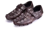 Crocodile Leather Loafers Casual Driving Shoes
