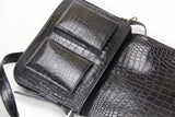 Crocodile Leather Postman Bag Cross Body Messenger Bag