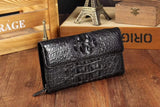 Crocodile Skin  Leather   Trifold   Wallet For Men