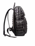 Crocodile Skin  Leather Large Backpack