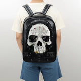 3D Skull Bags Studded Large Backpack Rossie Viren