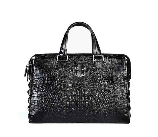 Genuine Crocodile Leather Laptop Briefcase Bag
