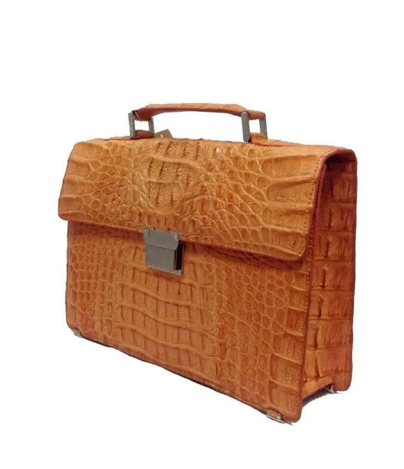 Genuine Crocodile  Leather Attache Case
