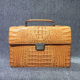 Genuine Crocodile  Leather Attache Case