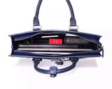 Genuine Crocodile Briefcase For Men,Messenger,Laptop, Business Bag In Dark Blue