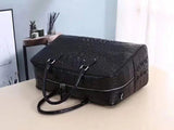Genuine Crocodile Leather Bone Leather Large Travel Bags ,Weekend Bags, Holdalls and Duffles