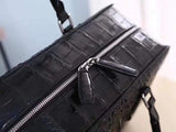 Genuine Crocodile Leather Bone Leather Large Travel Bags ,Weekend Bags, Holdalls and Duffles