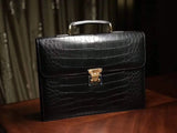 Genuine Crocodile Leather Briefcase Business Document Travel Laptop Bags