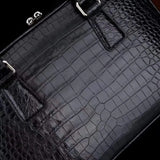 Genuine Crocodile Leather Briefcase Laptop Bag for Men