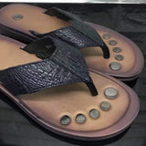 Genuine Crocodile Leather Flip Flop