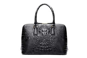 Womens  Genuine Crocodile Leather Promenade  Handbag