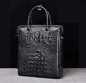 Genuine Crocodile Messenger Bag ,Crossbody Bag,Small Briefcase