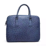 Womens  Genuine Ostrich Leather Briefcase Tote Bag