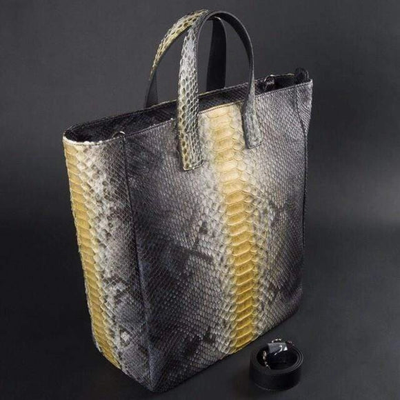 Genuine Python Tote Shopping Hobo Bag
