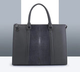 Genuine Stingray Leather Briefcase For Men