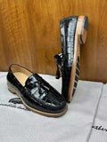 Crocodile Shoes Genuine Crocodile Skin Leather Classic Fashion Slip On Driving Loafers