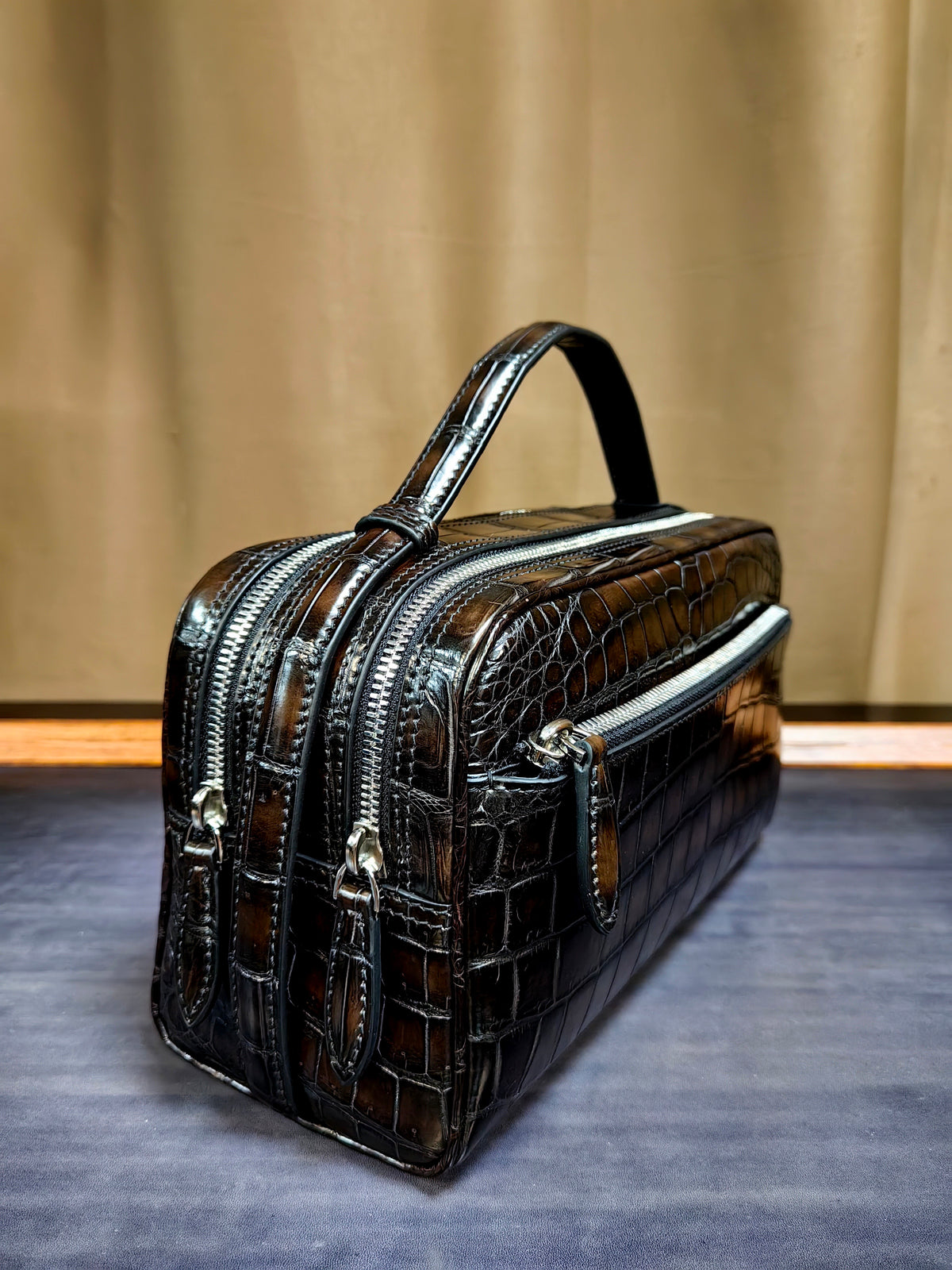 Genuine Crocodile Leather Classic Clutch Bag
