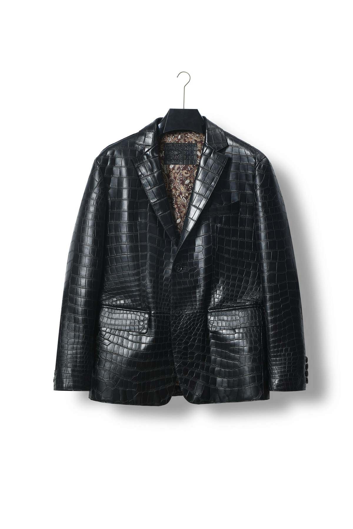 Áo blazer da cá sấu nam