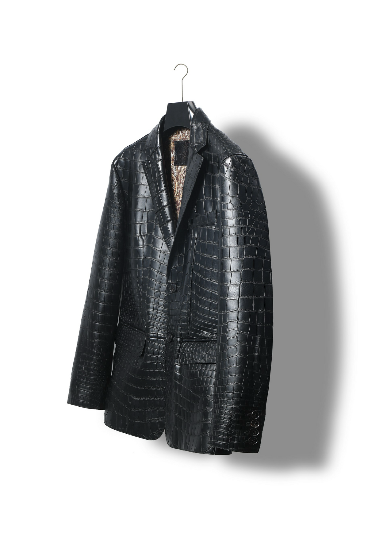 Áo blazer da cá sấu nam