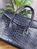 Crocodile Briefcase ,Crocodile Skin Leather Laptop Business Handbag
