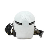 3D Bags Skull Messenger Shoulder Handbag Small White