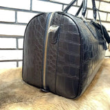 Matt Genuine Crocodile Leather  Oversize Travel Duffel Bag