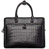 Men Briefcase Crocodile  Leather Handbag Mens Briefcases for Laptop Messenger Mens Business Bag