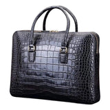 Men's  Crocodile Leather Briefcase Top Handle Bag  |  Rossieviren