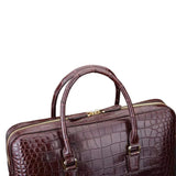 Men's  Crocodile Leather Briefcase Top Handle Bag  |  Rossieviren