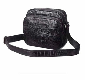 Men's  Crocodile Leather Small Ipad Messenger Bags ,Cross body Bags